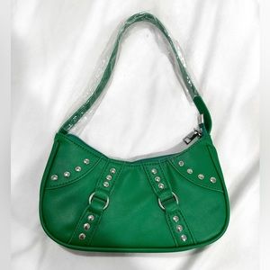 Studded Baguette Purse